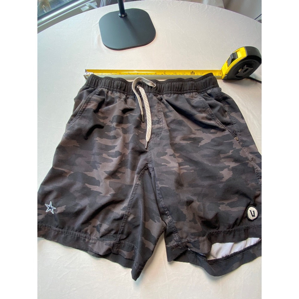 Vuori Mens Kore Short Camo Black Charcoal Casamigos Tequila Logo Size Medium